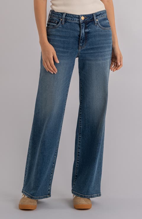 Maya High Waist Wide Leg Jeans (Generous) (Regular & Petite)
