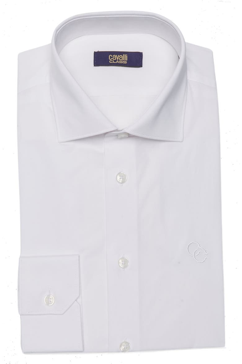 Comfort Fit Cotton Dress Shirt, Alternate, color, WHITE