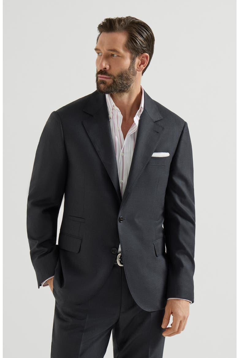 Houndstooth blazer, Main, color, Anthracite