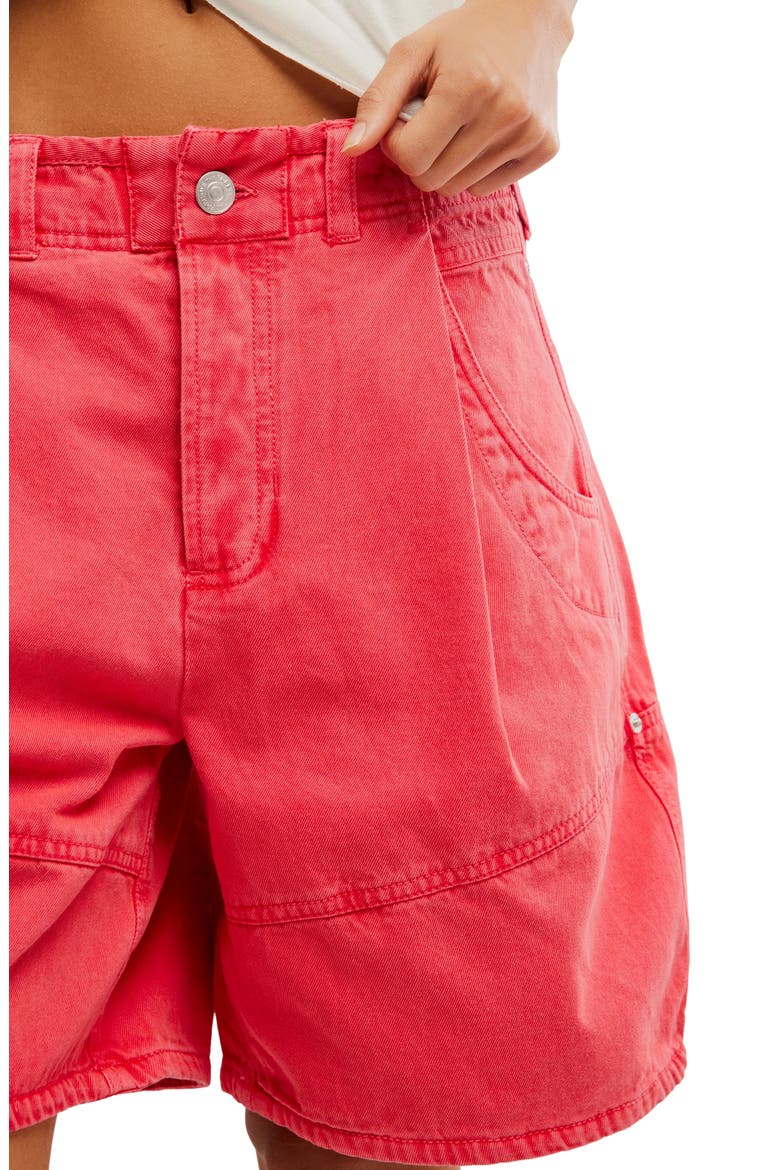 Wild Rebel Barrel Shorts, Alternate, color, TART BERRY