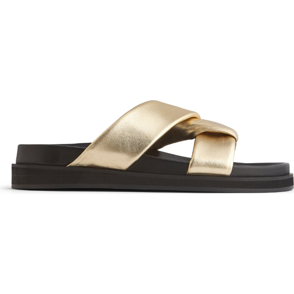 Neil J. Rodgers Obi Sandal In Gold Nappa