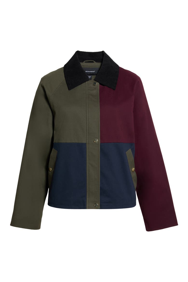 Colorblock Short Jacket, Alternate, color, TRIO