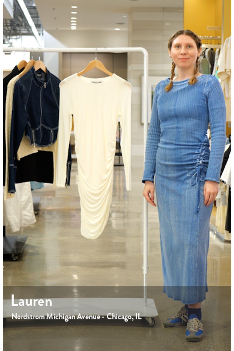 Ruched Long Sleeve Minidress video