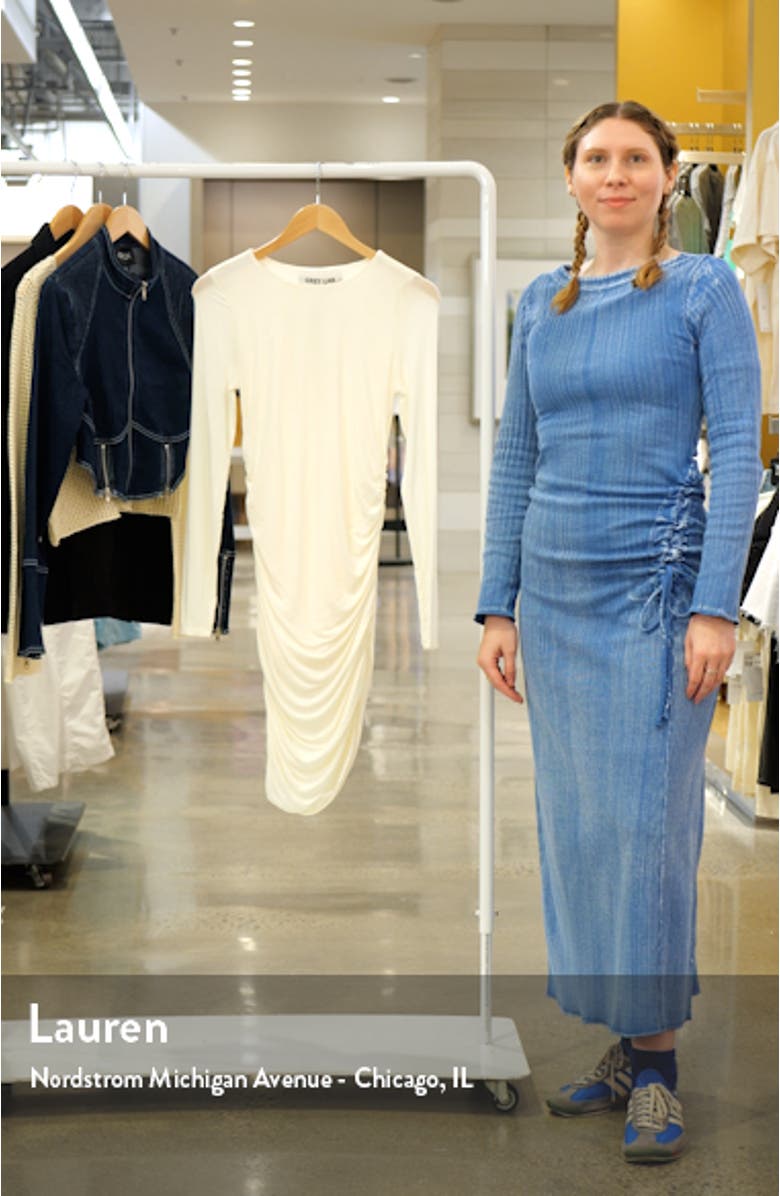 Ruched Long Sleeve Minidress, sales video thumbnail