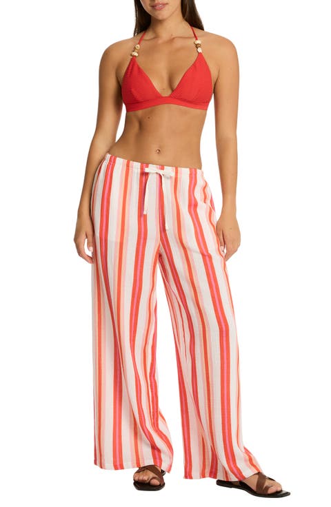 West Coast Surf Cotton Cover-Up Pants