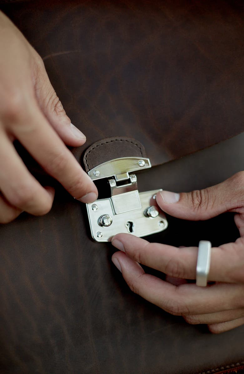 Ezra Arthur Executive Briefcase, Alternate, color, Brown