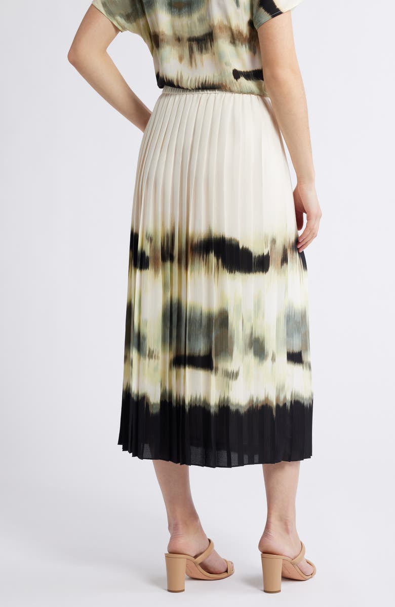 Anne Klein Placed Tie-Dye Print Skirt, Alternate, color, 
