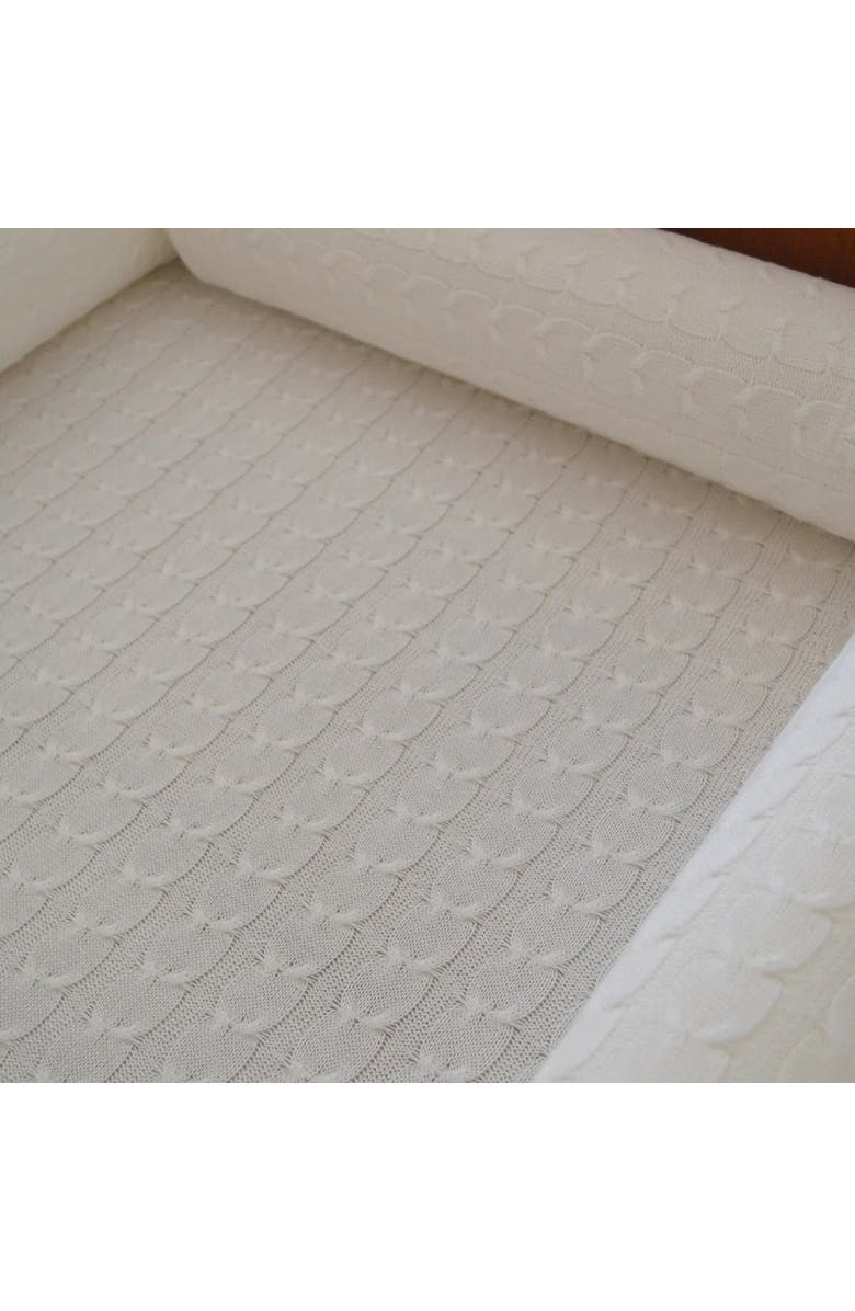 RIAN TRICOT Footside Crib Protector Pillow, Alternate, color, Blue 
Gray