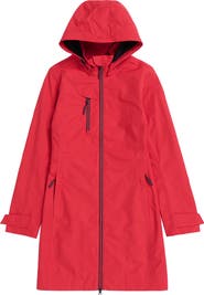 Seasalt Cornwall Coverack Waterproof Organic Cotton Blend Raincoat with Removable Hood (