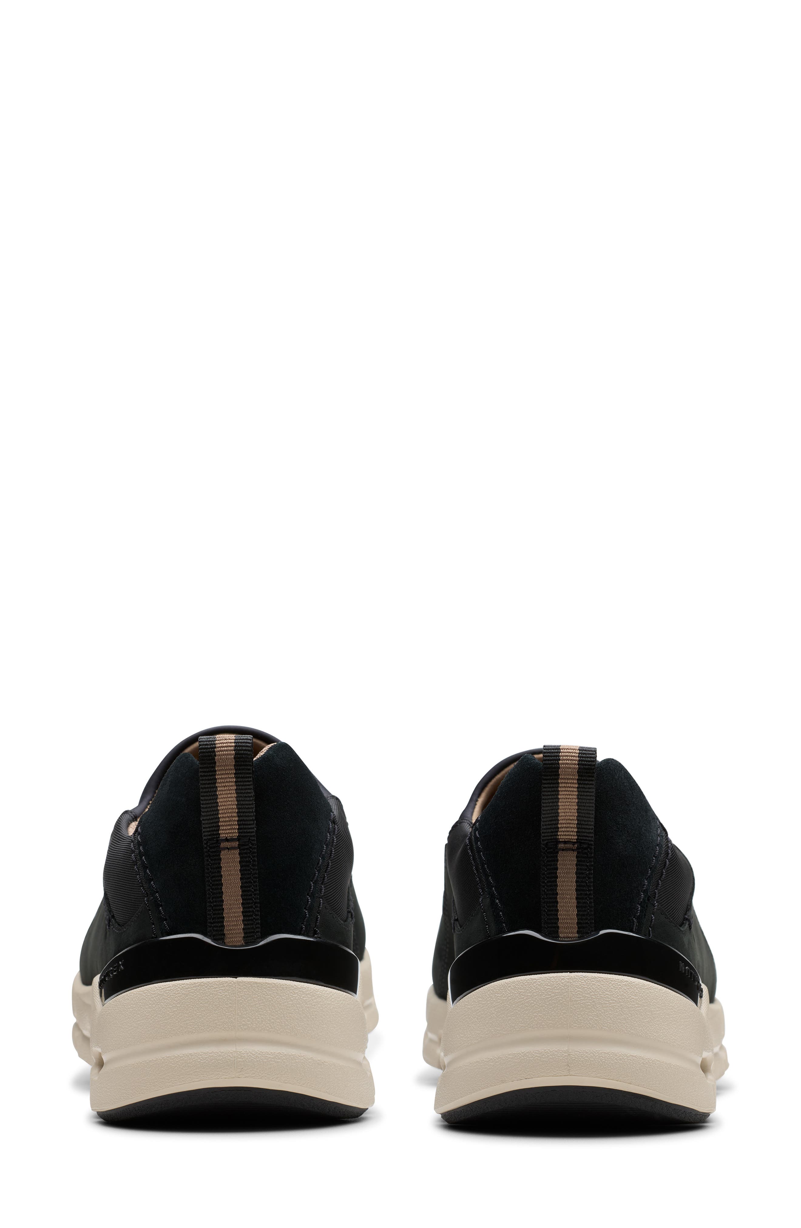 Clarks<sup>®</sup> Naturex Waterproof Slip-On Sneaker, Alternate, color, Black Nubuck