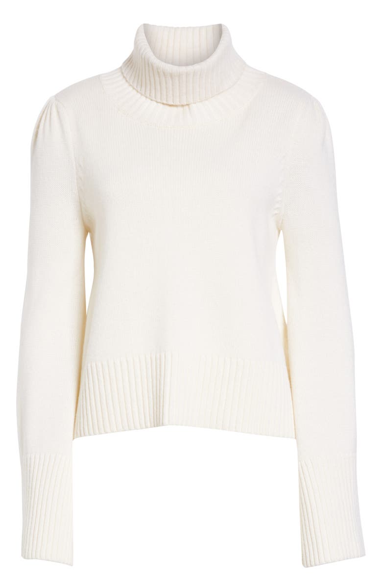 CO Essentials Flare Sleeve Wool & Cashmere Turtleneck Sweater, Alternate, color,
