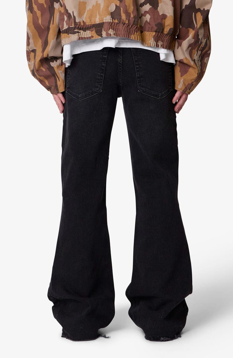 mnml Super Flare Jeans, Alternate, color, Western Black