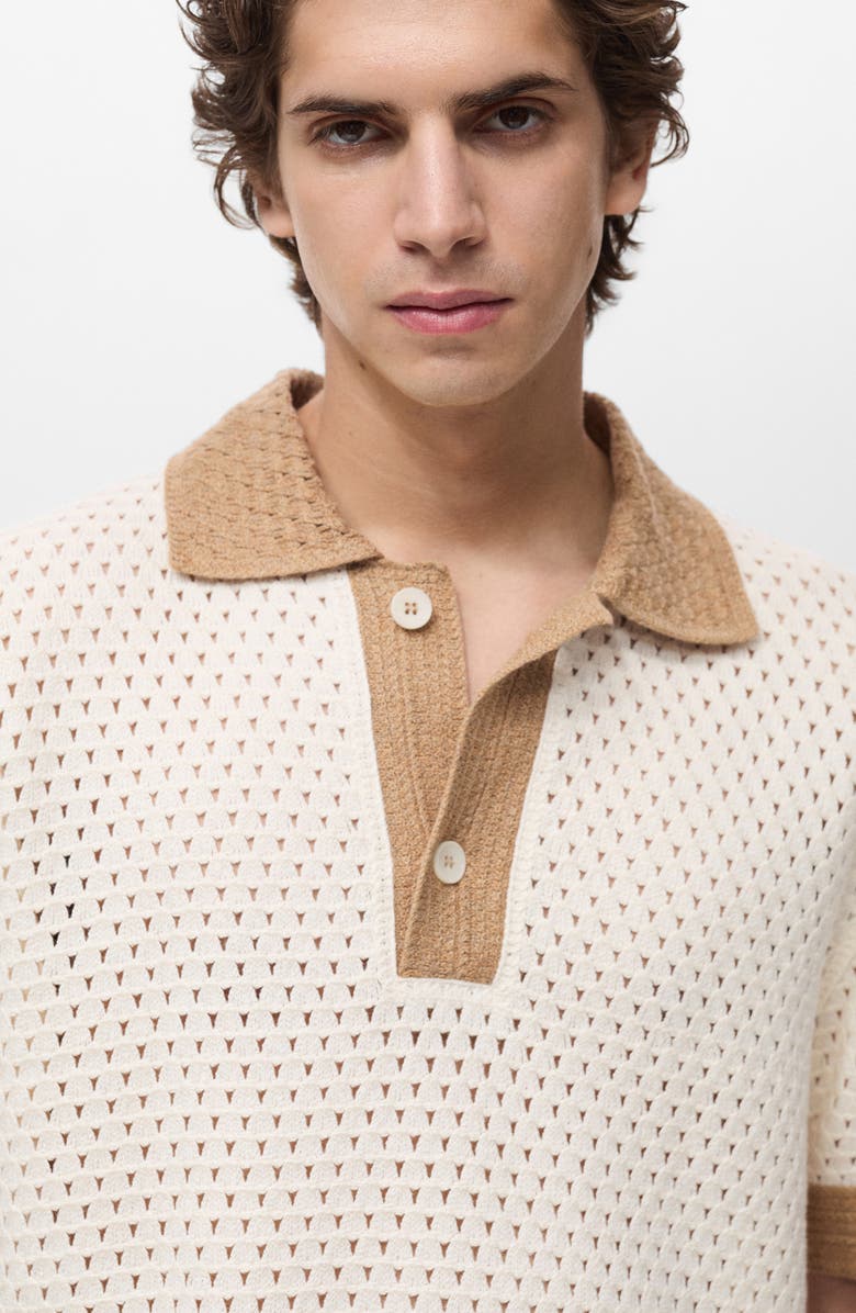 MANGO Open-Stitch Polo, Alternate, color, 