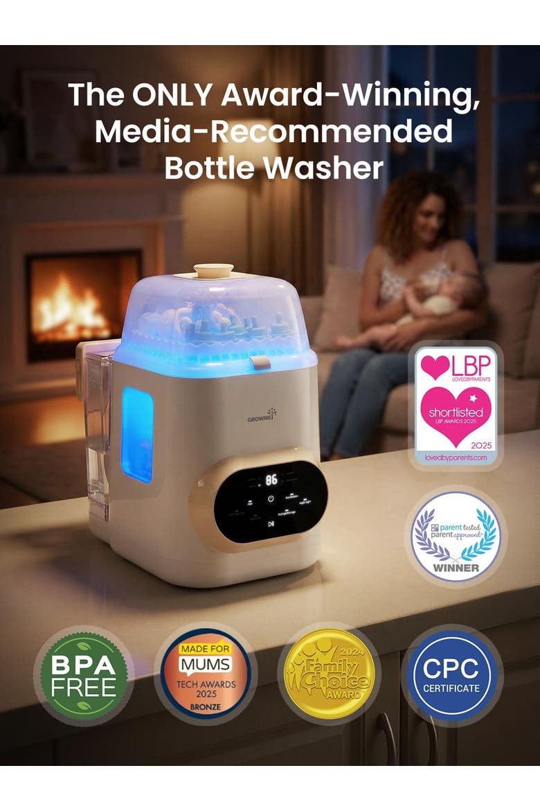 Bottle Washer & Sterilizer & Dryer, Alternate, color, White