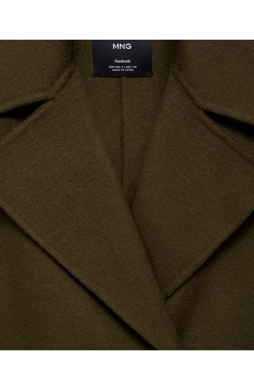MANGO MANGO WOOL BLEND OVERSIZE LONGLINE COAT