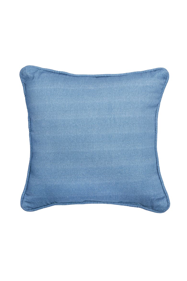 Life Is Better At The Lake Printed Small/Petite Accent Pillow 10" x 10", Alternate, color, Blue