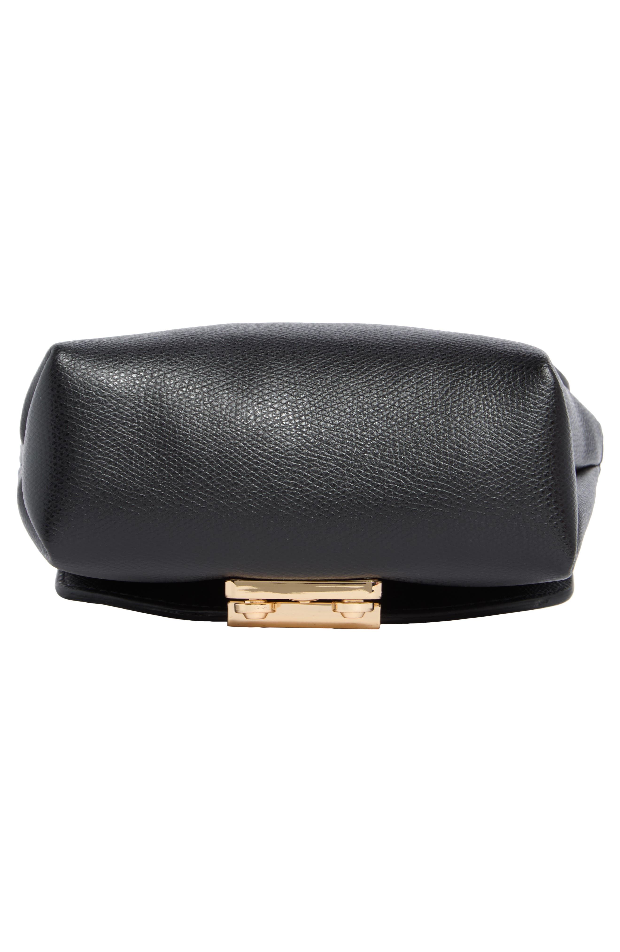 VALENTINO BY MARIO VALENTINO Lola Bonbonniere Leather Crossbody Bag, Alternate, color, Black