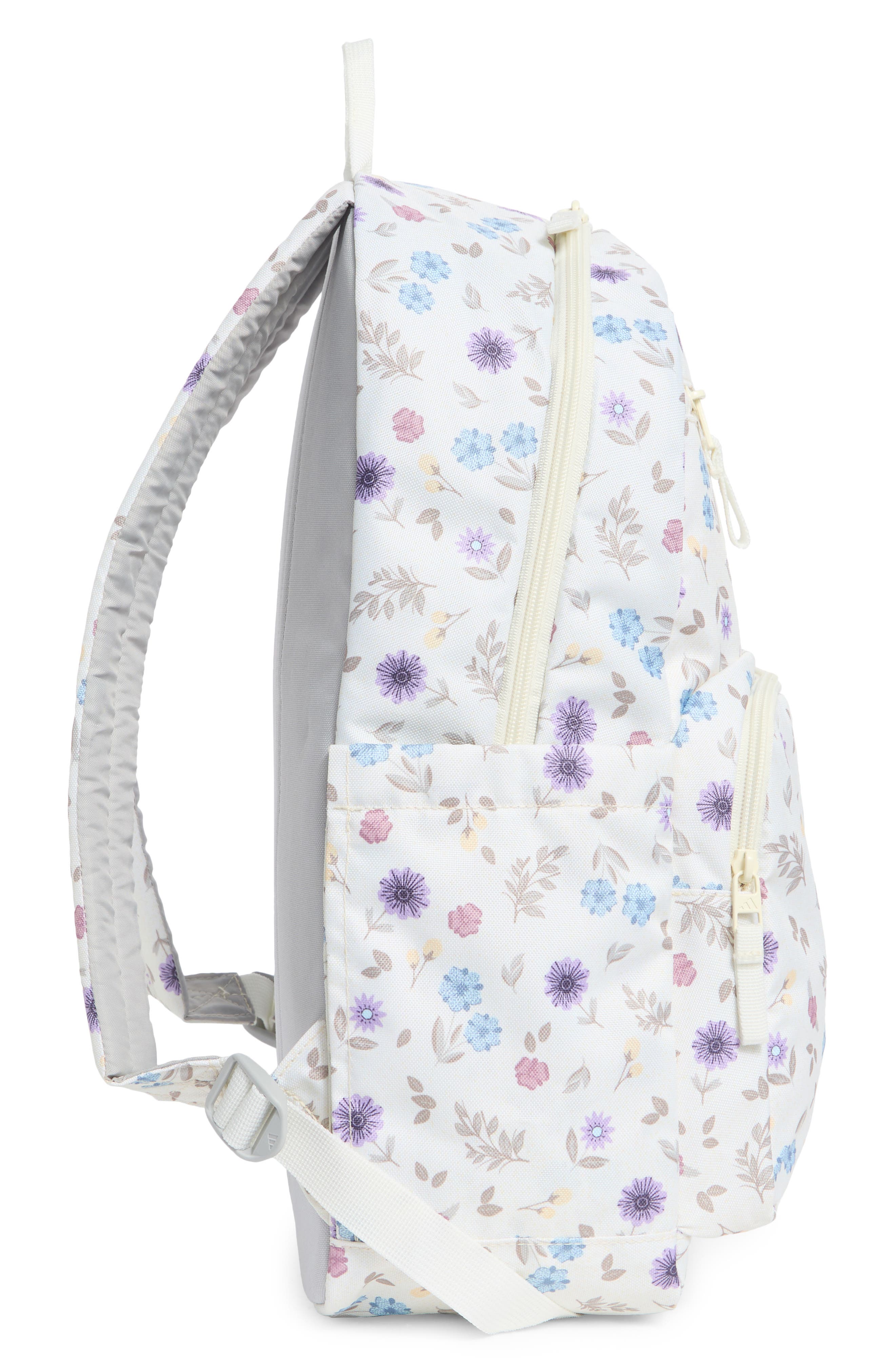 adidas Lineage Backpack, Alternate, color, In Bloom Floral Warm Vanilla