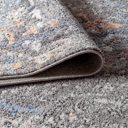 Jonathan Y Izmir Vintage Medallion Area Rug In Gray/mustard/turquoise