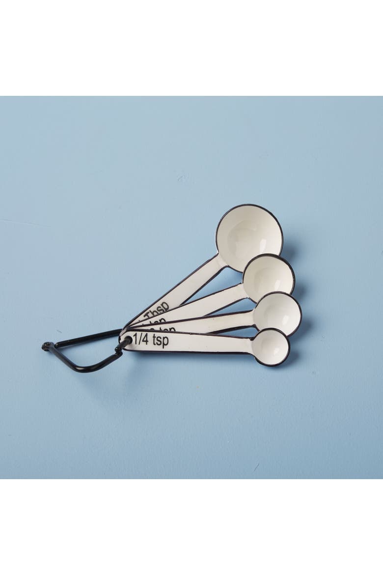Harlow Measuring Spoons, Alternate, color, White