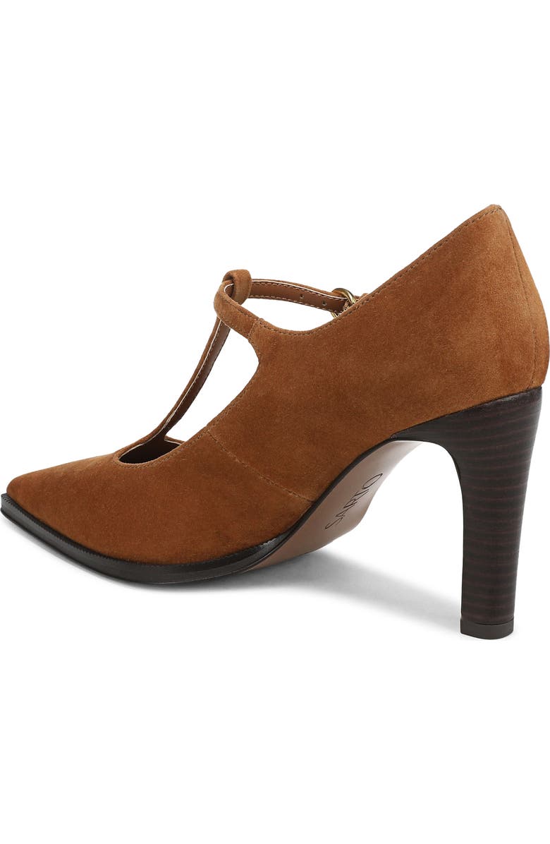 SARTO by Franco Sarto Atley T-Strap Pointed Toe Pump, Alternate, color, Saddle Brown