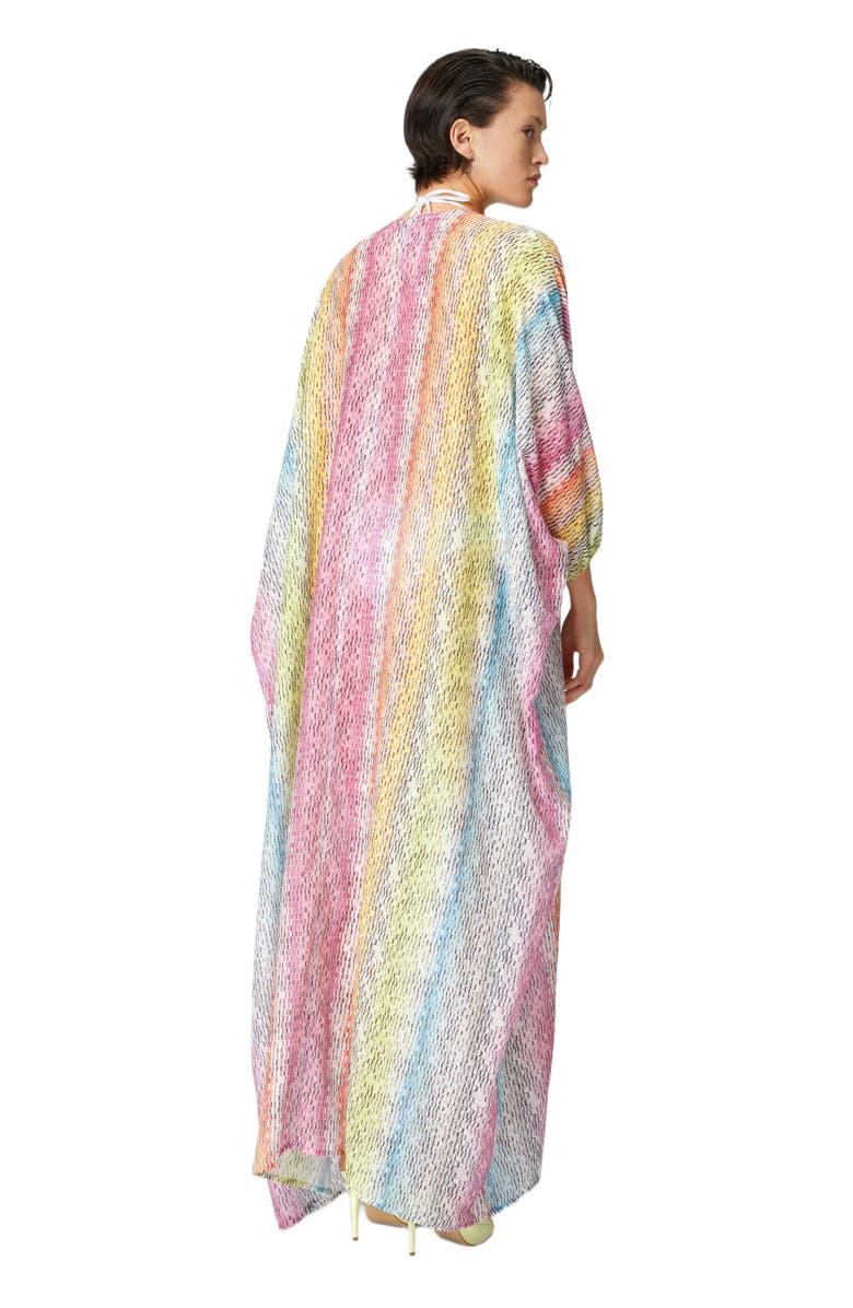 Missoni Long Kaftan In Printed Cotton And Silk Blend, Alternate, color, Multicoloured 1