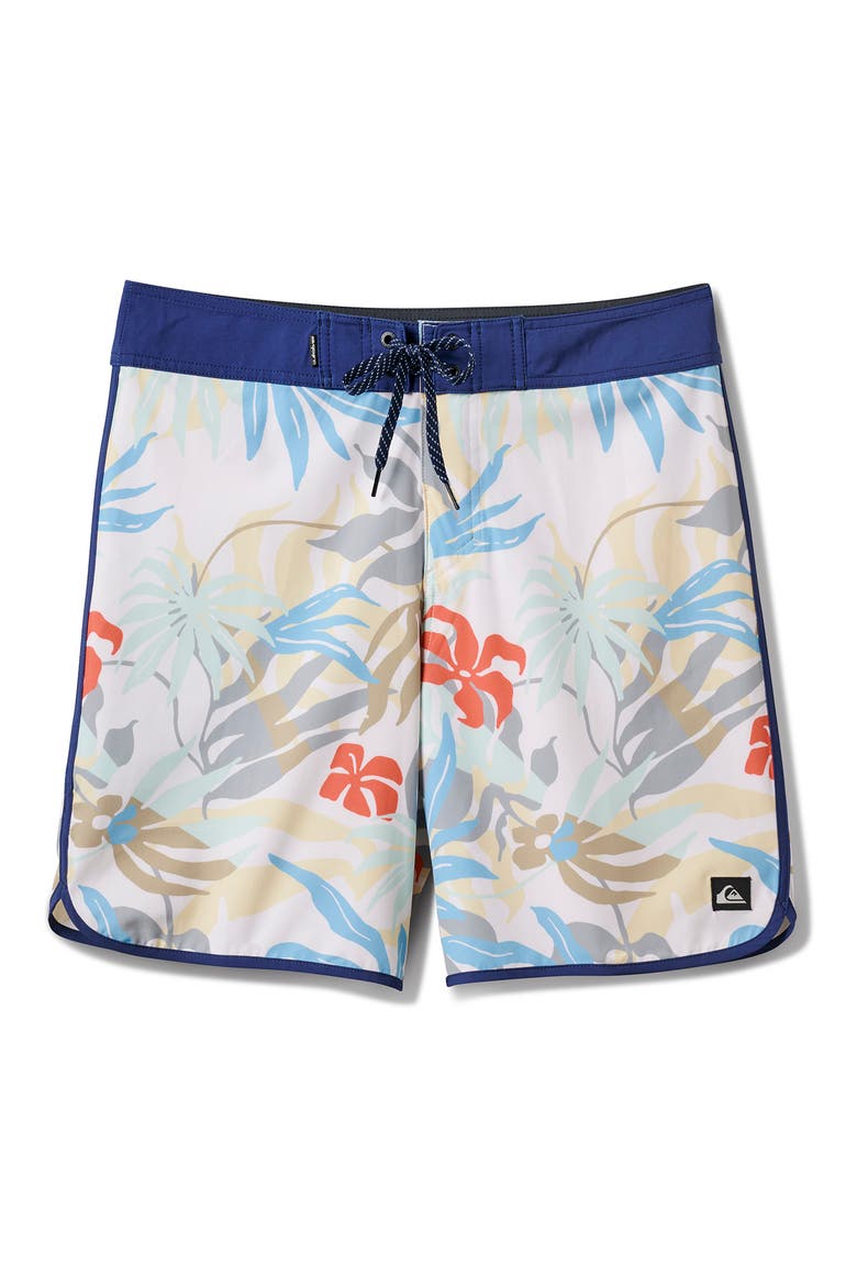 Surfsilk Scallop Board Shorts, Main, color, OFF WHITE