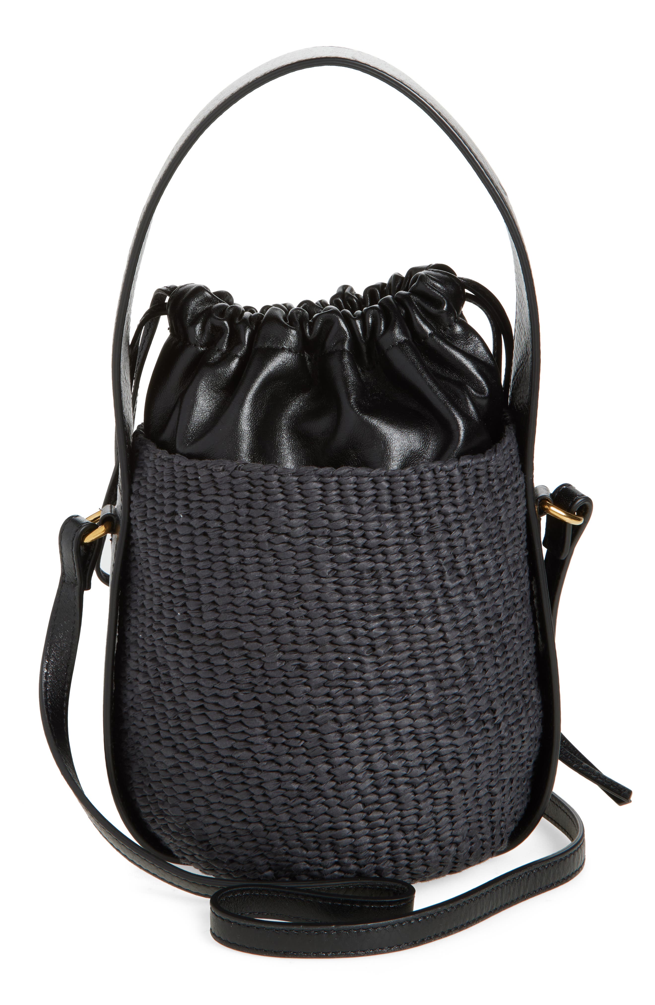 Chloé Woody Basket Bucket Bag, Alternate, color, 001 Black