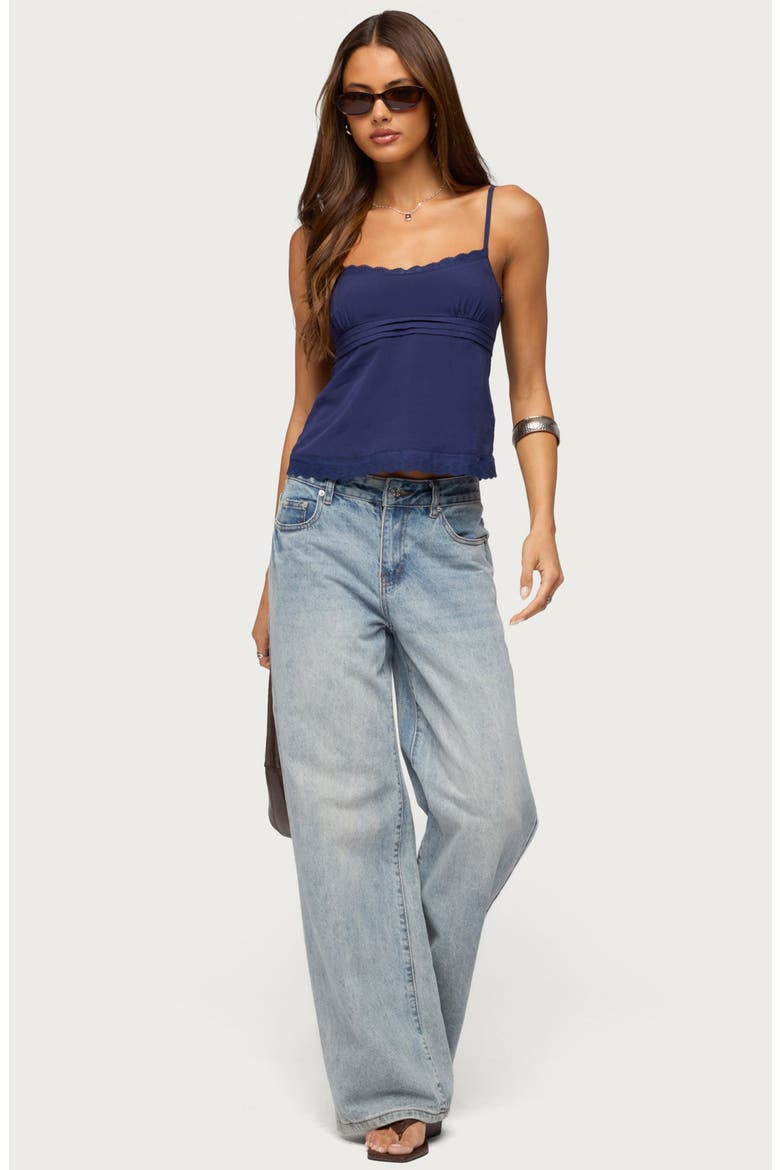 Michal Eyelet Camisole, Alternate, color, NAVY