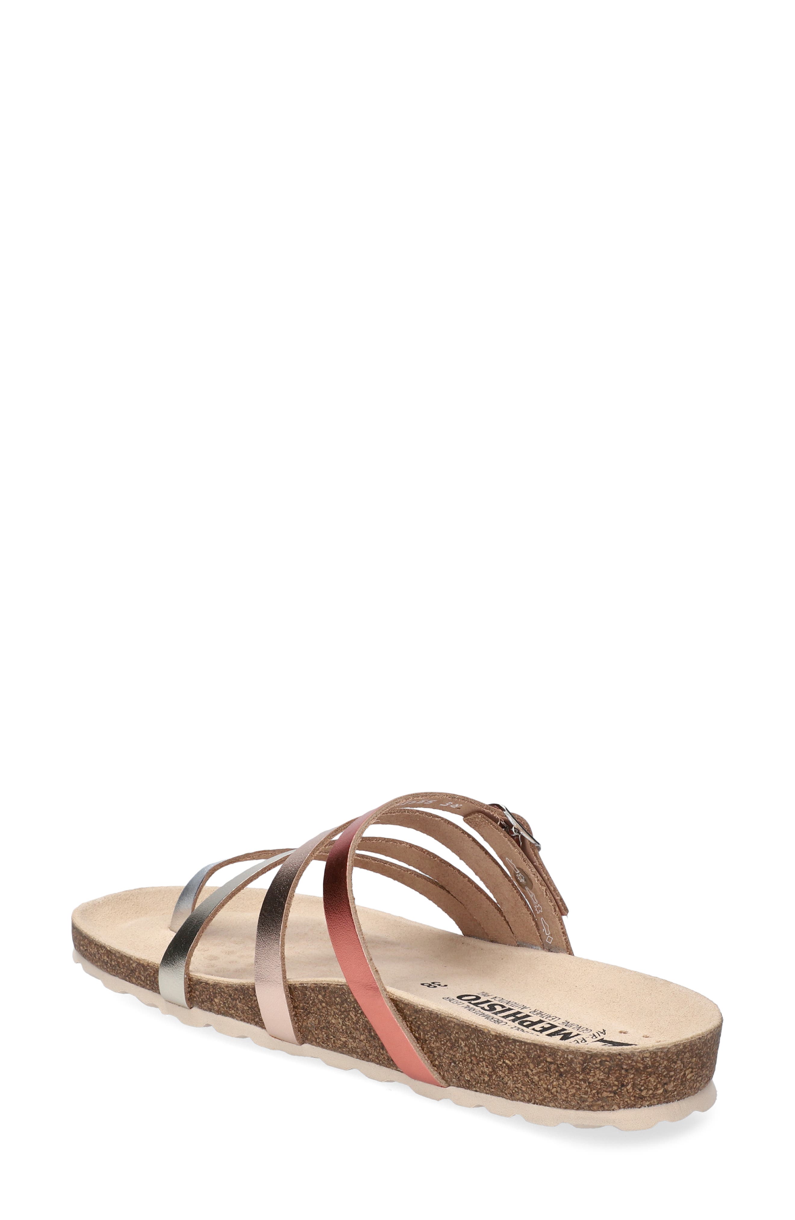 Natty Slide Sandal, Alternate, color, SILVER VEGA