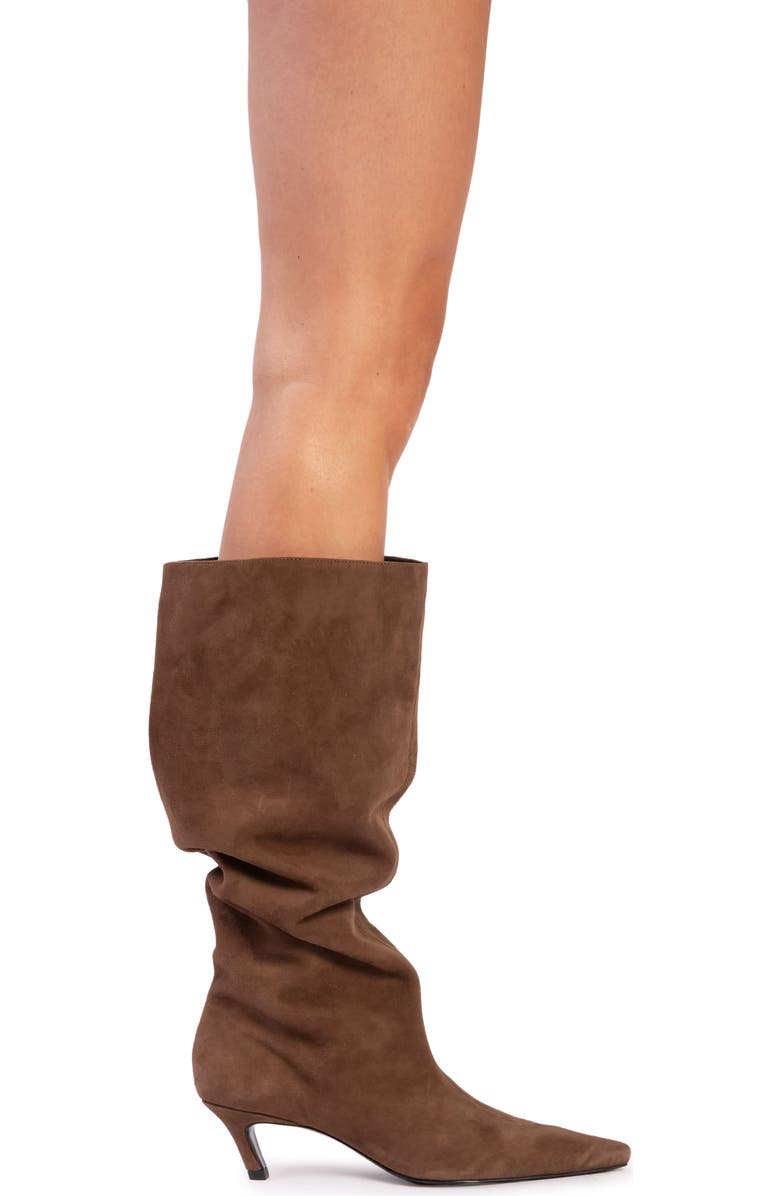 BLACK SUEDE STUDIO Stass Slouch Boot, Alternate, color, Brown