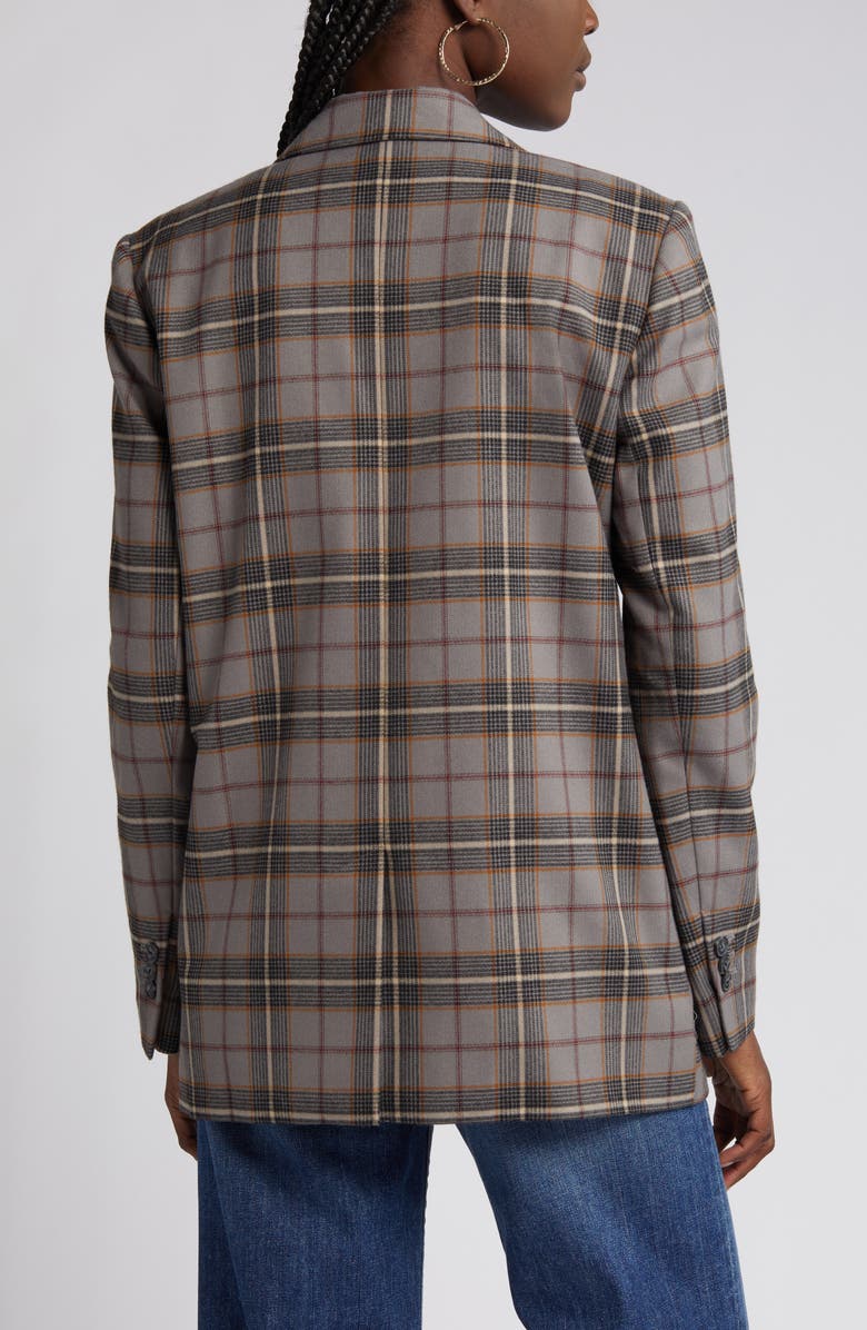 Treasure & Bond Plaid Two Button Blazer, Alternate, color,