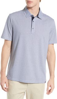 Brax Men's Pico Geometric Print Cotton Blend Polo