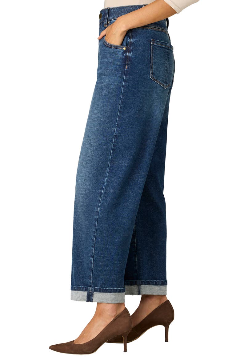 High Waist Straight Leg Jeans, Alternate, color, BLUE