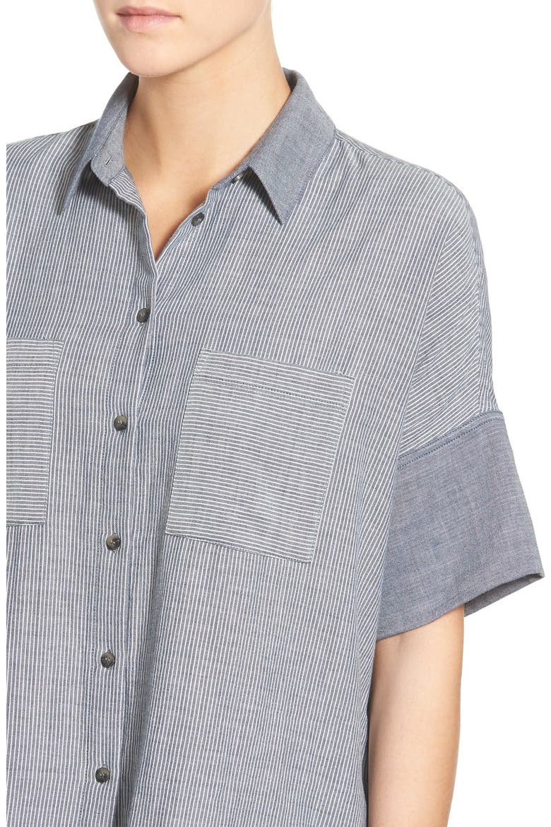 'Courier - Lilydale Stripe' Shirt, Alternate, color, BENGALI INDIGO
