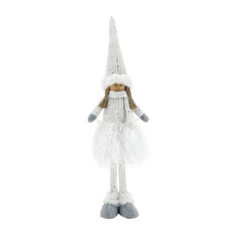 PStanding Angel Figurine for Christmas Tabletop Decor