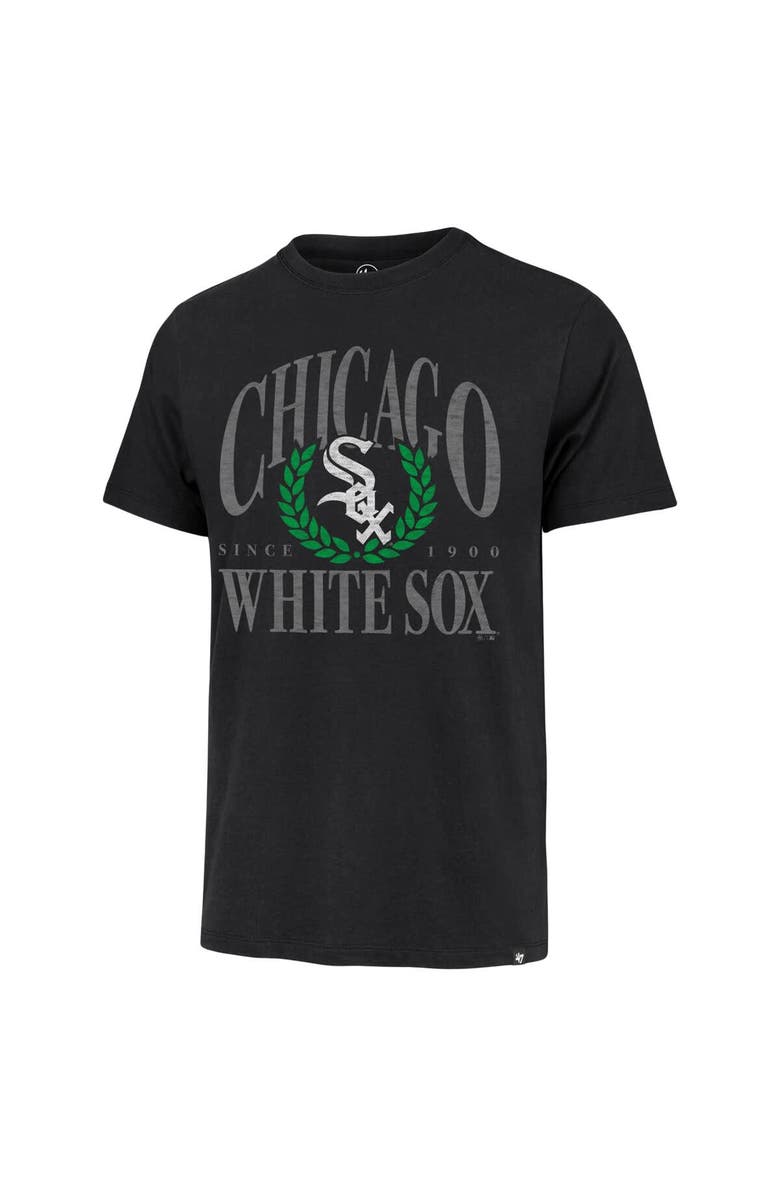 '47 Men's '47 Black Chicago White Sox Pitchout Franklin T-Shirt, Alternate, color, Black