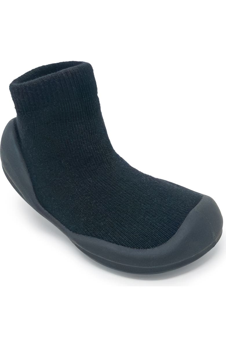 Komuello Toddler Sock Shoes Simple - Brick, Alternate, color, Black