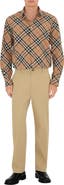 Burberry Relaxed Fit Check Cotton Poplin Shirt