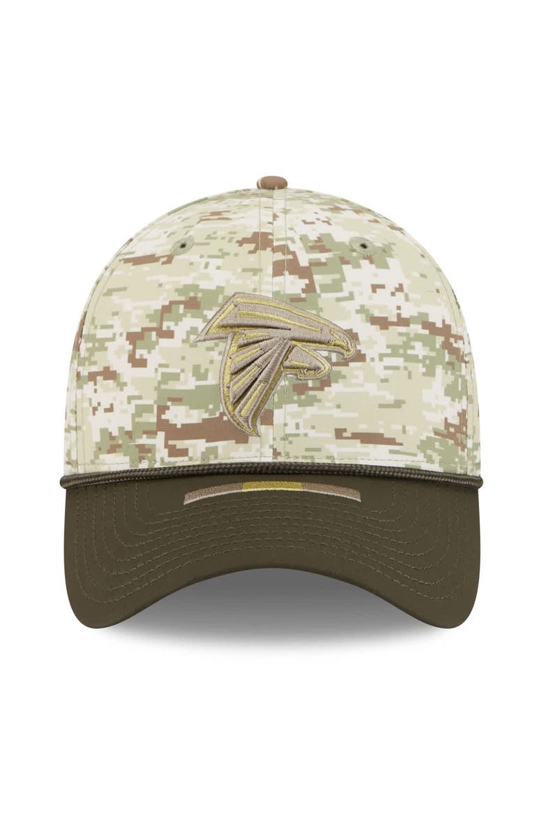Men's New Era  Camo Atlanta Falcons 2025 Salute to Service 39THIRTY Flex Hat, Alternate, color, Camo