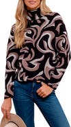Blu Pepper Swirl Pullover Sweater