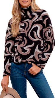 Blu Pepper Swirl Pullover Sweater