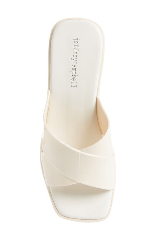 Jeffrey Campbell Bubblegum Platform Sandal In White