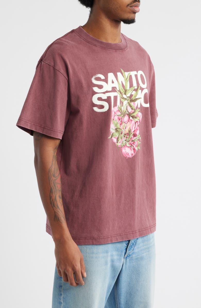 SANTO STUDIO Flower Drappo Graphic T-Shirt, Alternate, color, 