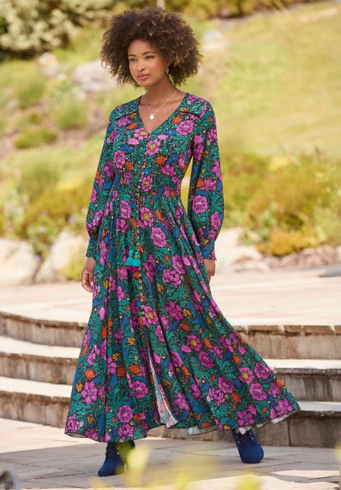 Slit Front Maxi Dress