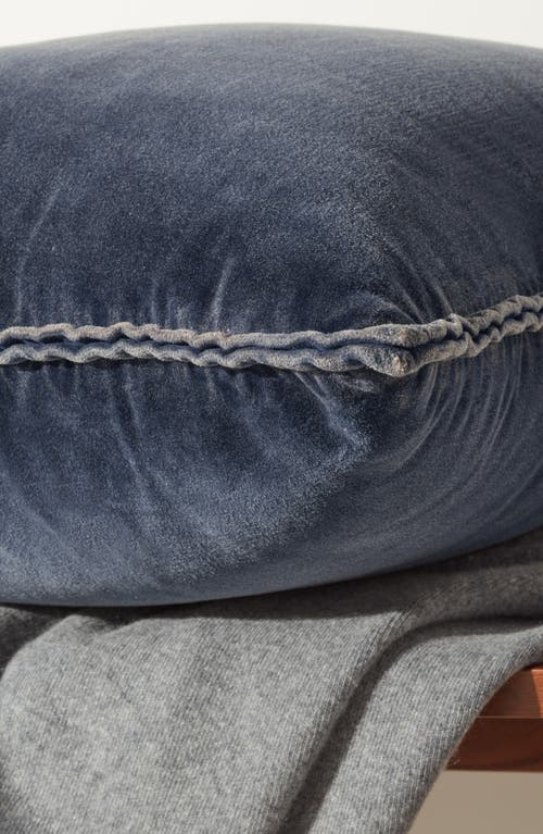 Nordstrom Velveteen Accent Pillow In Blue