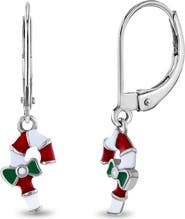 In Season Jewelry Sweet Candy Cane Girls Earrings