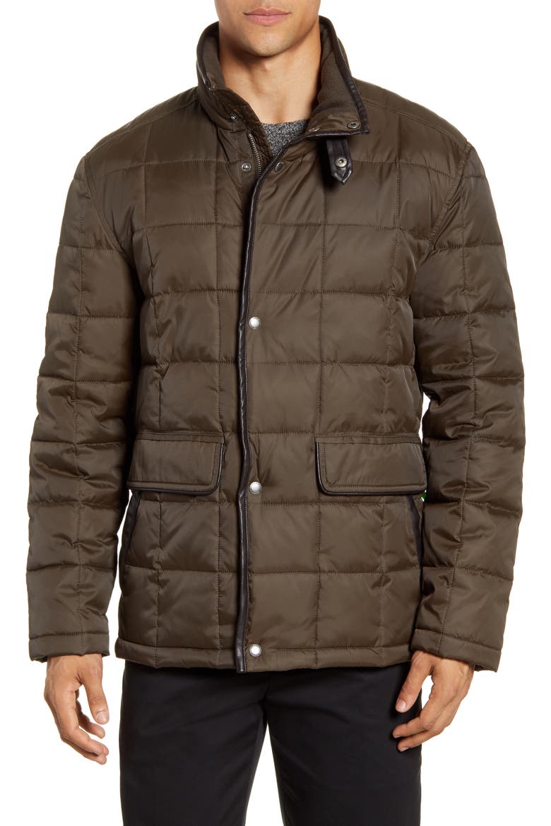 Box Quilted Jacket, Alternate, color, OLIVE