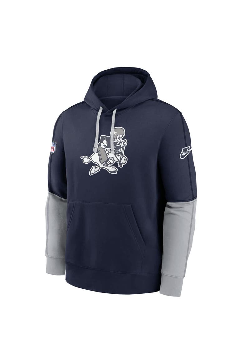 Men's Nike Navy Dallas Cowboys Sideline Club Pullover Hoodie, Alternate, color, Navy