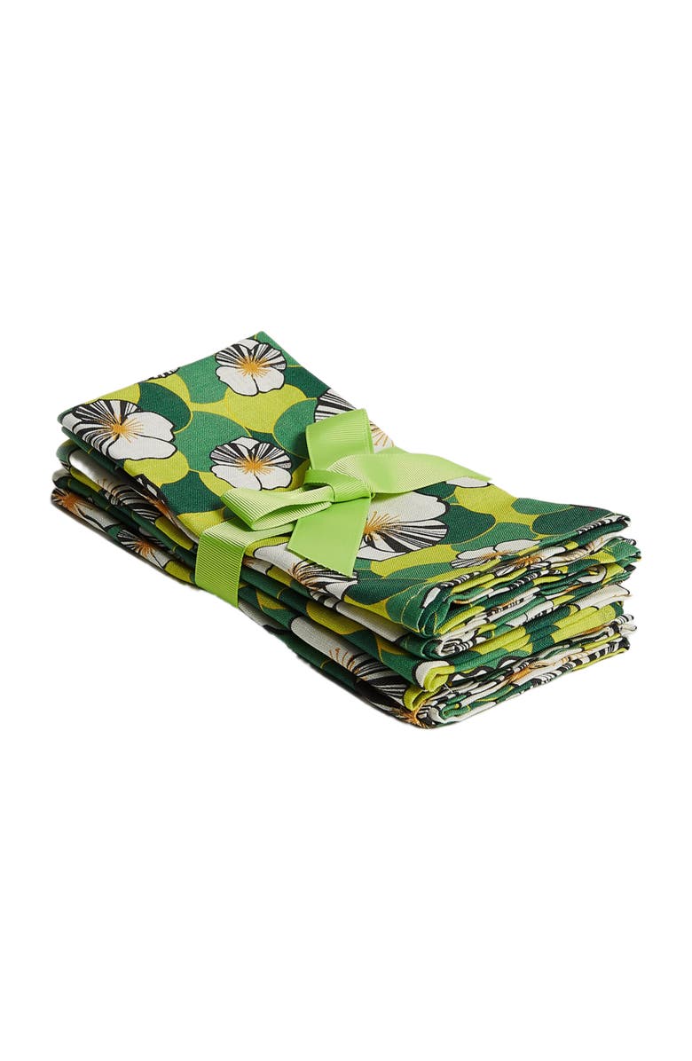 La DoubleJ Large Napkins Set Of 6 (45X45) Ninfea Green, Main, color, Ninfea Green